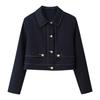 European and American Style, New Women's Clothing, Foreign Style, Versatile Color Contrast, Short Jacket, Straight Prismatic Pants