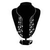 Women's Long Tassels Necklace Featuring a Faux Coin Pendant A Stylish Accessory for Both Formal and Casual Wear