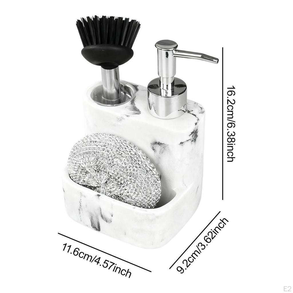 3 in 1 Dish Soap Dispenser Liquid Pump Press Container Practical Easy to Use Multipurpose Accessory