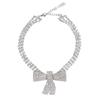 Luxury Diamond Bow Multi-Layer Choker Necklace – Elegant High-End Hip Hop Style for Women