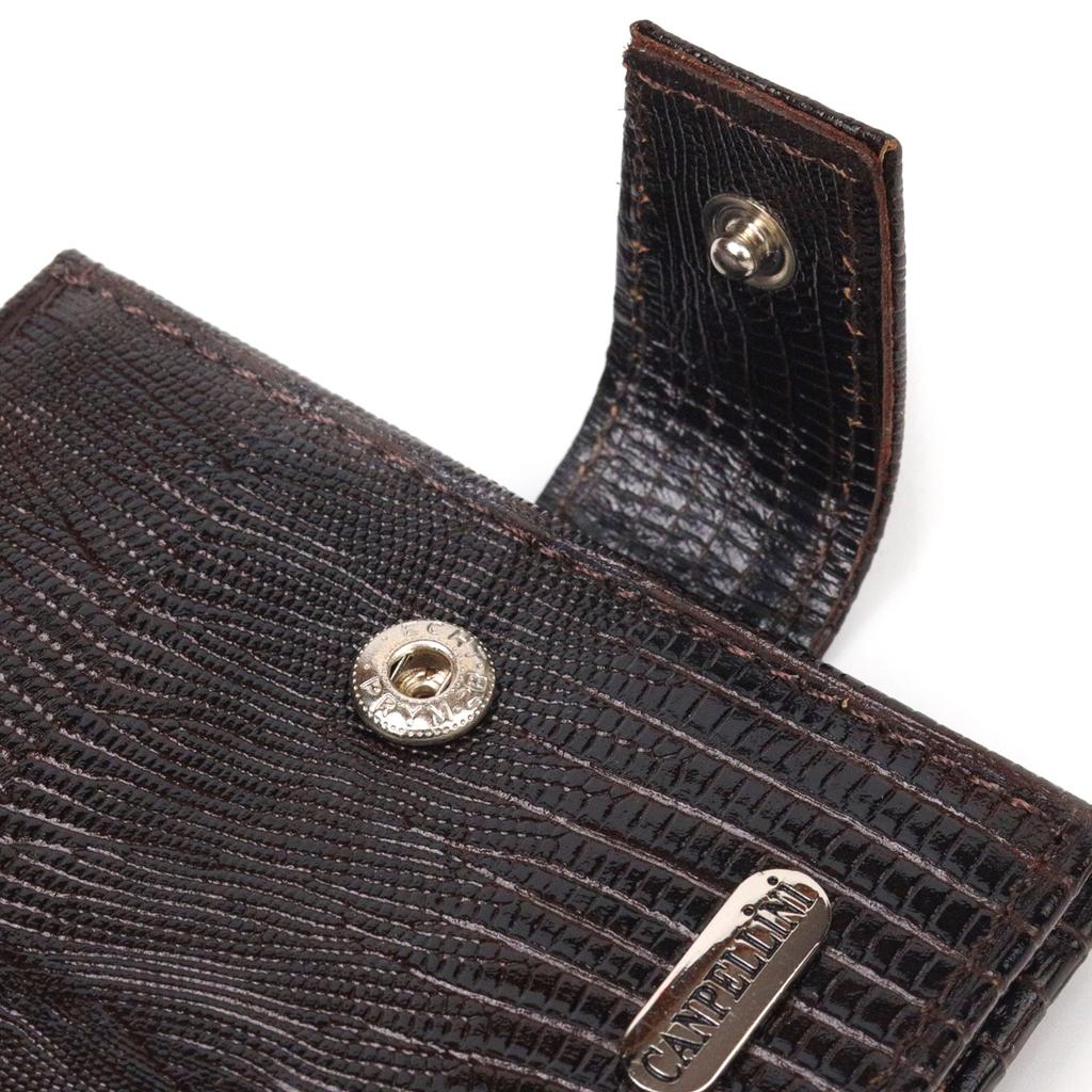 Pánská peněženka z pravé texturované kůže CANPELLINI Purse 21512 Brown