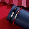 Little Ancestor Couple Bracelet, A Pair of Red Ropes, Give His Girlfriend Strawberry Crystal Hand Rope Qixi Festival Gift