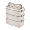 ZISIZ Japanese Style 304 Stainless Steel 3-Layer Lunch Box