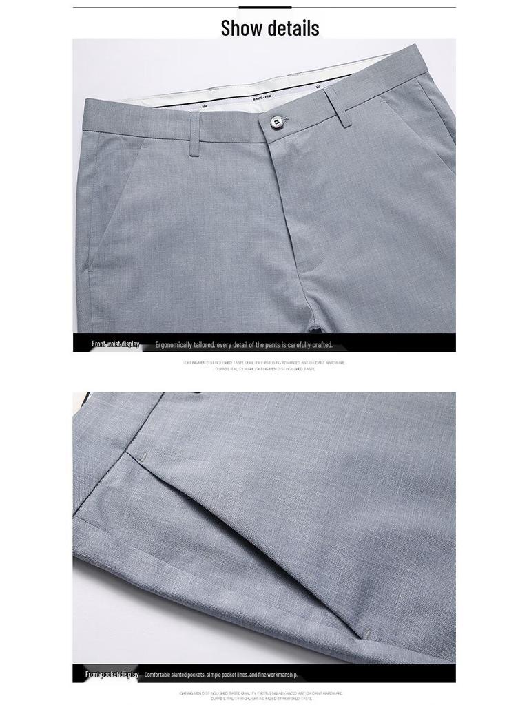Men's 2024 Summer Lightweight Tencel Linen Straight Casual Pants