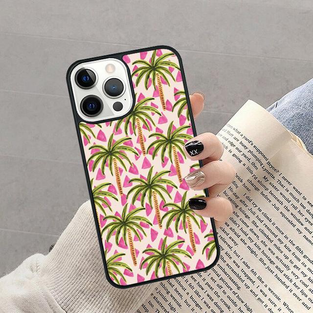 

Palm Tree Phone Case For iPhone 17 Air 16 pro max 15 14 plus 12 13 Soft Bumper Shell Cover coque iPhone 17Air