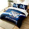 Canterbury Bulldogs 3pc Duvet Cover Set Simple Modern Bedding Set Wrinkle Resistant Soft Fabric All Season Use a Perfect Gift