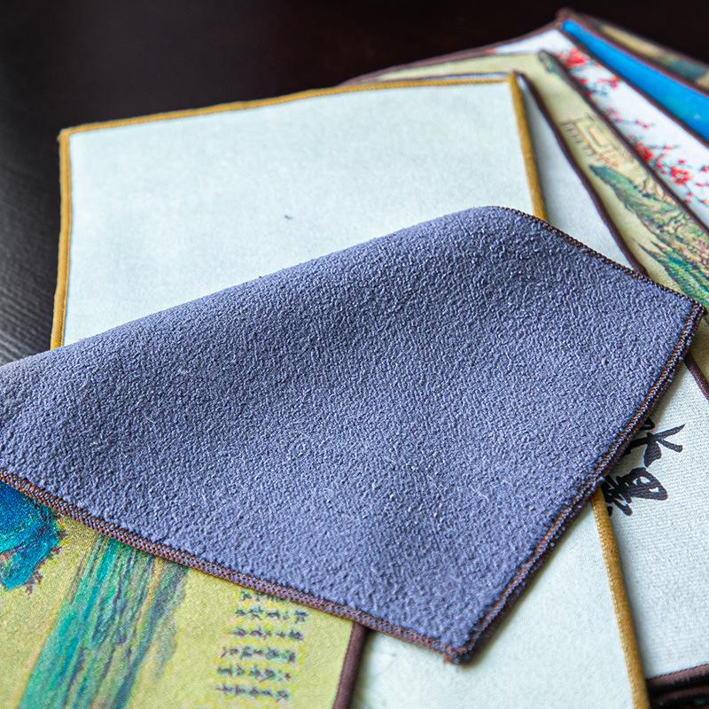 Chinese Multi-use Absorb Water Thickened Table Towel Creative Concise Style Tea Napkins Cloth Tea Ceremony Decoration New