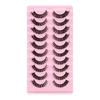 10Pairs 3D Mink Lashes Russian Strip Lash Dramatic False Eyelashes Faux Cils Makeup Wholesale Fake Eyelash Extension