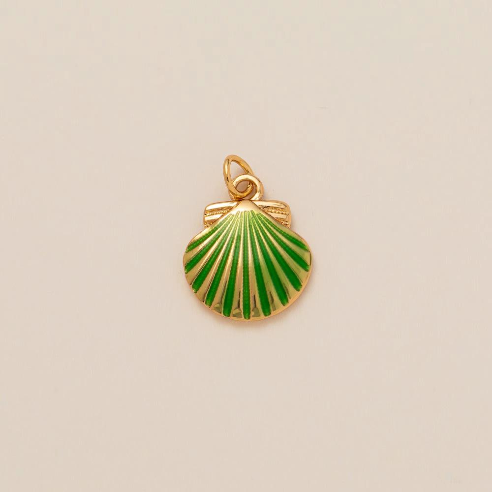 14k Copper Ocean Series Pendant: Enamel Fish, Shell, Conch, Starfish, Lobster, Dolphin Jewelry Accessories