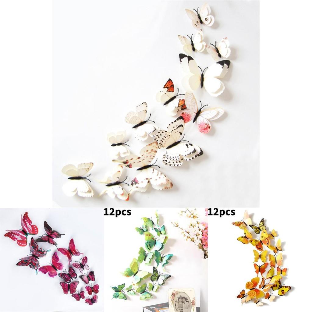 Unique 3d Butterfly Wall Art With Multipiece Pvc For Bedroom And Living Room Decor