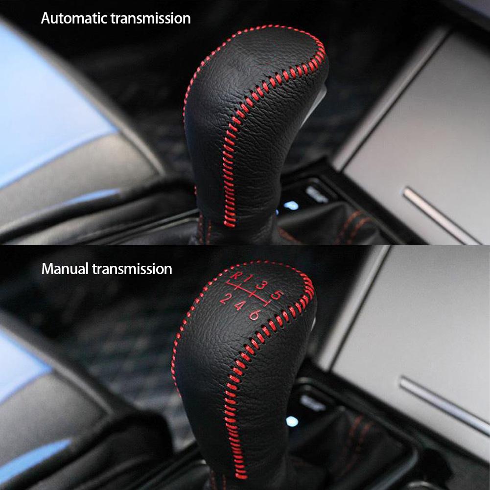2 Stück Kunstleder Schaltknauf & Handbremshebelabdeckung Universelle Auto-Innenraumdekoration