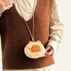 Garden Cat Siamese Toast Hanging Type Coin Purse Storage Bags Plush Gift Soft