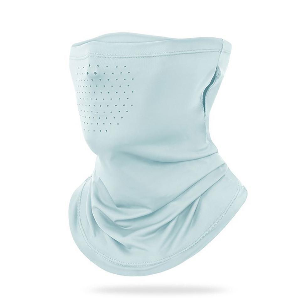1Pcs Summer Cycling Face Cover Ice Silk Quick Dry Breathable Full Face Neck Gaiter UV Protection Sports Mask Men Women