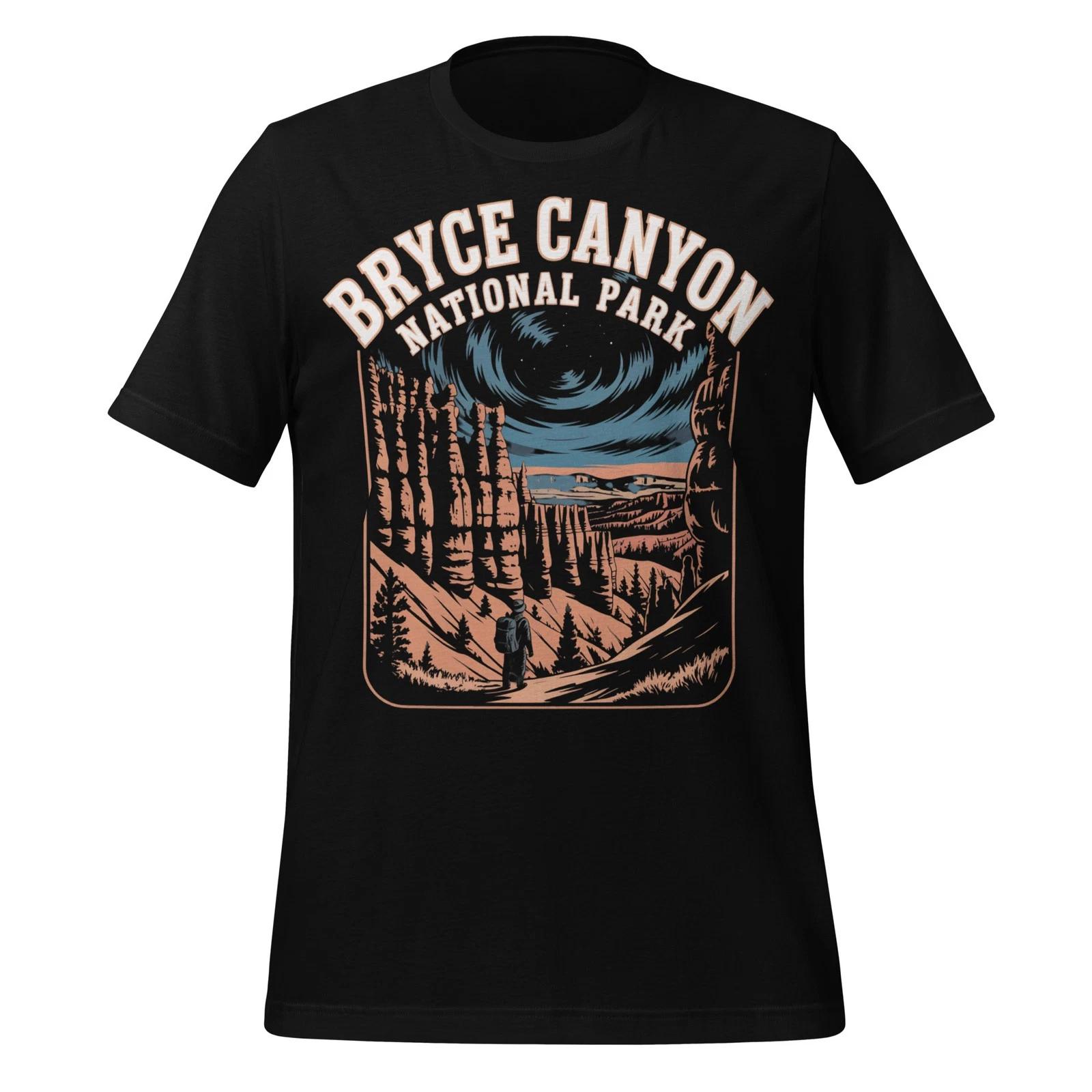 Bryce Canyon National Park Night Sky Graphic Hiking Unisex Adventure T-Shirt 3XL