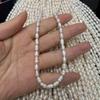 1String Mini White Natural Shell Mother of Pearl Beads, Boho Handmade Rice Beads, 2.8-3.2mm, for DIY Jewelry Making, 36cm, Low Quality But Inexpensive