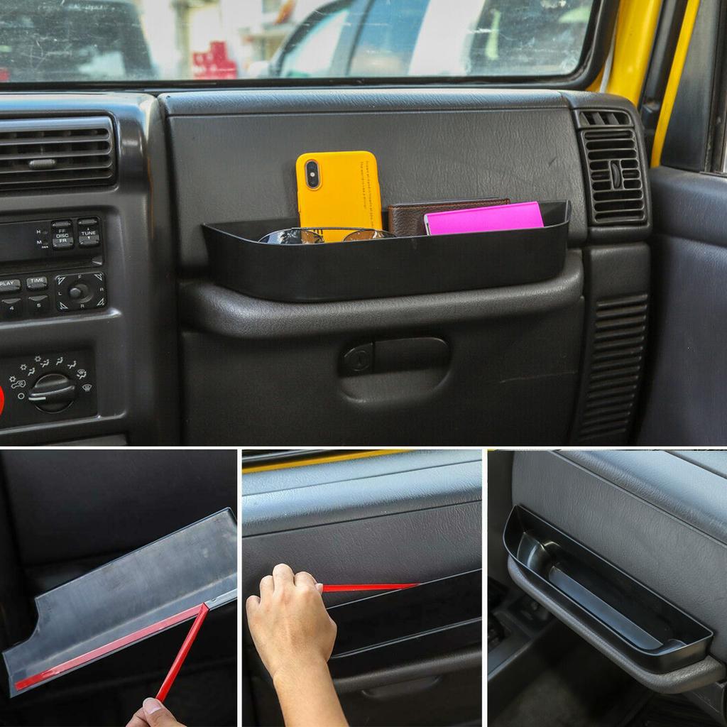 Beifahrer-Haltegriff Aufbewahrungsbox Tasche Organizer Fach für Jeep Wrangler TJ 1997-2006 Verstauen Aufräumen Auto Innenraum Zubehör