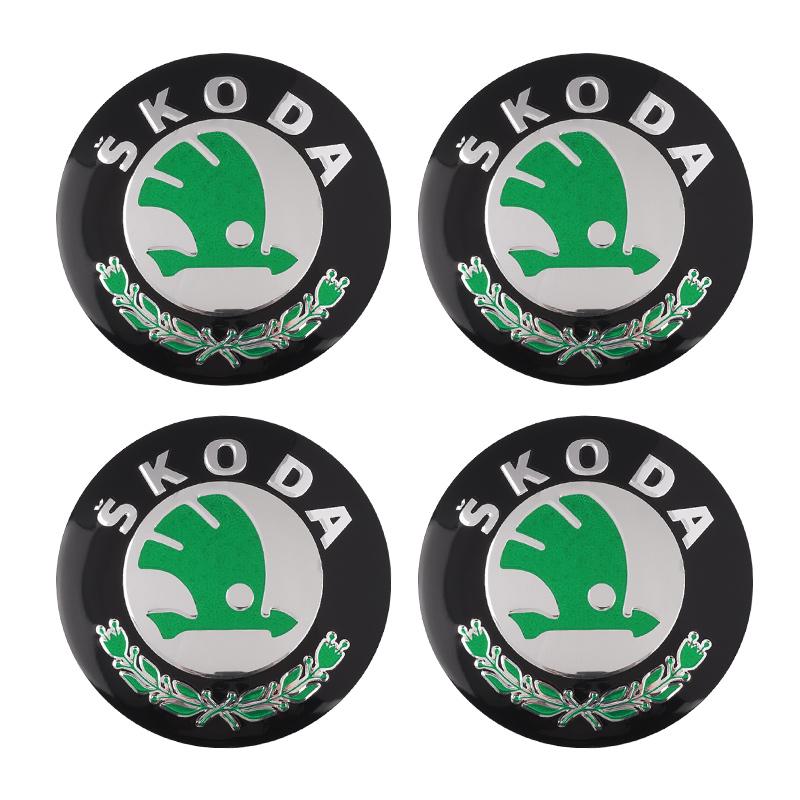 

4Pcs 56MM Car Wheel Center Hub Caps Sticker Tire Rim Covers For Skoda Octavia Fabia Kamiq Kapoq Kodiaq Rapid Superb SCALA