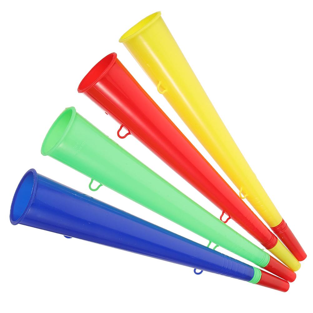 4 Pcs Sports Games Plastic Speaker Fan Supplies 4pcs Noise Maker for Sporting Events Foosball Portable Trumpets Toy Fans