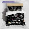 Custom Name Stray Kids Fan Art Bedding,Quilt Set Quilt Cover Pillowcase Home Birthday Gift (1 * duvet cover + 2 * pillowcase, without core)