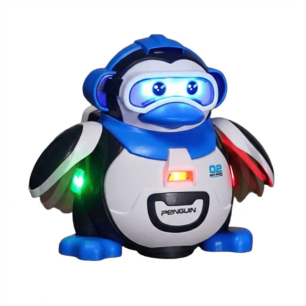 

Электрическая всенаправленная игрушка-ползун с подсветкой и функцией распыления для детей One Size синий