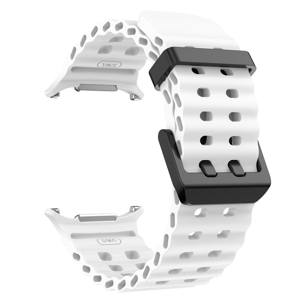 Two-Tone Sports Silicone Marine Strap For Samsung Galaxy Watch Ultra 2025 Band Bracelet For GalaxyWatch Ultra 47mm Watchband
