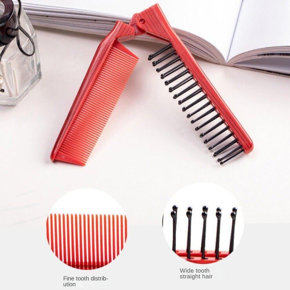Plastic Foldable Hair Comb Styling Tools Hair Massage Comb Portable Folding Comb