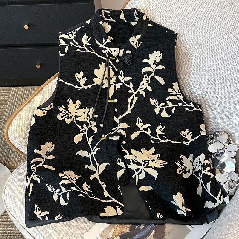 Button vest spring 2025 new high-end vest sleeveless top