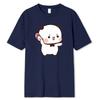 Lovely Bubu Is Throwing Flipflops At Dudu Since He Teases Bubu T Shirt Bear Tshirt Kawaii Male Clothes Unisex Tops Graphic Shirt