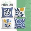Simple Blue Geometric Pillowcase Printed Polyester 40/45/50Cm Throw Pillowcover Decorative Sofa Cushion Pillowslip Home Decor