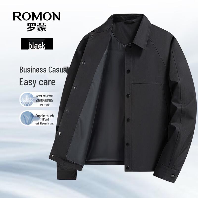 Romon Men s Short Lapel Casual Jacket 170