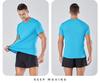 Unisex Quick-Dry Short Sleeve Running T-shirt - Solid Color Sportswear