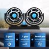 Car Fan 360° Adjustable 2 Head Air Fan Automotive Electric Fan USB/12V/24V Fan 2 Speeds Car Silent Fan For Home Desk
