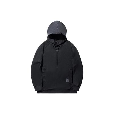 Li Ning X Jackie Chan Collaboration Kung Fu Series Casual Pullover Hoodie Men Hoodies Black AWDU303-1