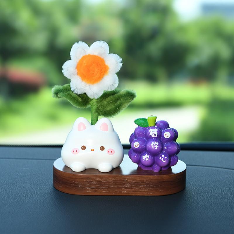 Decoração de Carro com Flor de Resina com Design Criativo para Meninas Casa Escritório Presente