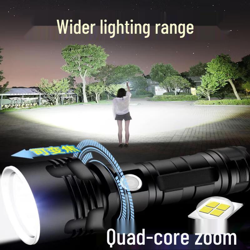 High-Power Rechargeable LED Flashlight