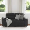 2 Seater Sofa In Black 160 X 81 X 84 Cm Faux Leather