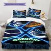 Name Custom Vancouver Canucks Logo Pattern Bedding Set Quilt Cover Pillowcase Home Decor Gift (1 * Duvet Cover + 2 * Pillowcase, Without Core)