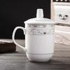 Taoxianghui Ceramic Tea Cup with Lid, 350ml Capacity, for Home Use Or Office Meetings, Business Meeting Cup, Water Cup