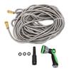 Garden Hose with Nozzle 100FT Stainless Steel Chew Proof Heavy Duty Flexible Water Hose for Outdoor Yard Lawn RV Car