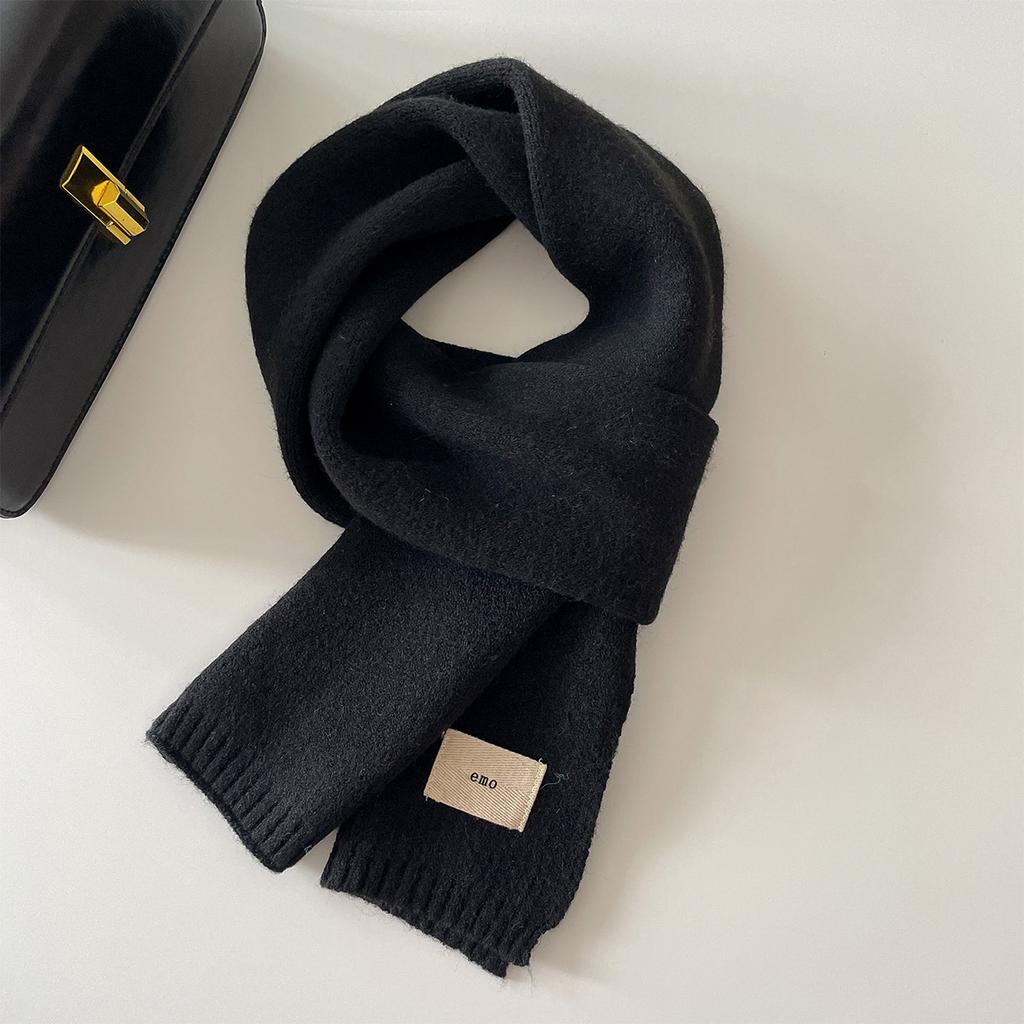 Nowy Jesienno-Zimowy Damski Męski Koreański Szalik Dzianinowy Wełniany Ciepły Gruby Szalik na Szyję Chustka Gruby Wiatroodporny Zimoodporny Otulacz