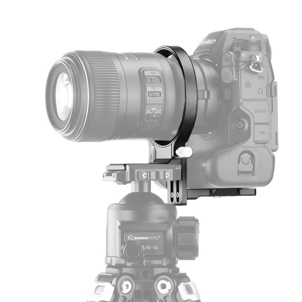 SWFOTO 80mm Ring Tripod Mount for Horizontal and Vertical Equipped with Type Quick Release Suitable for Z9 and R3 DSLR Cameras with Rotating Quick