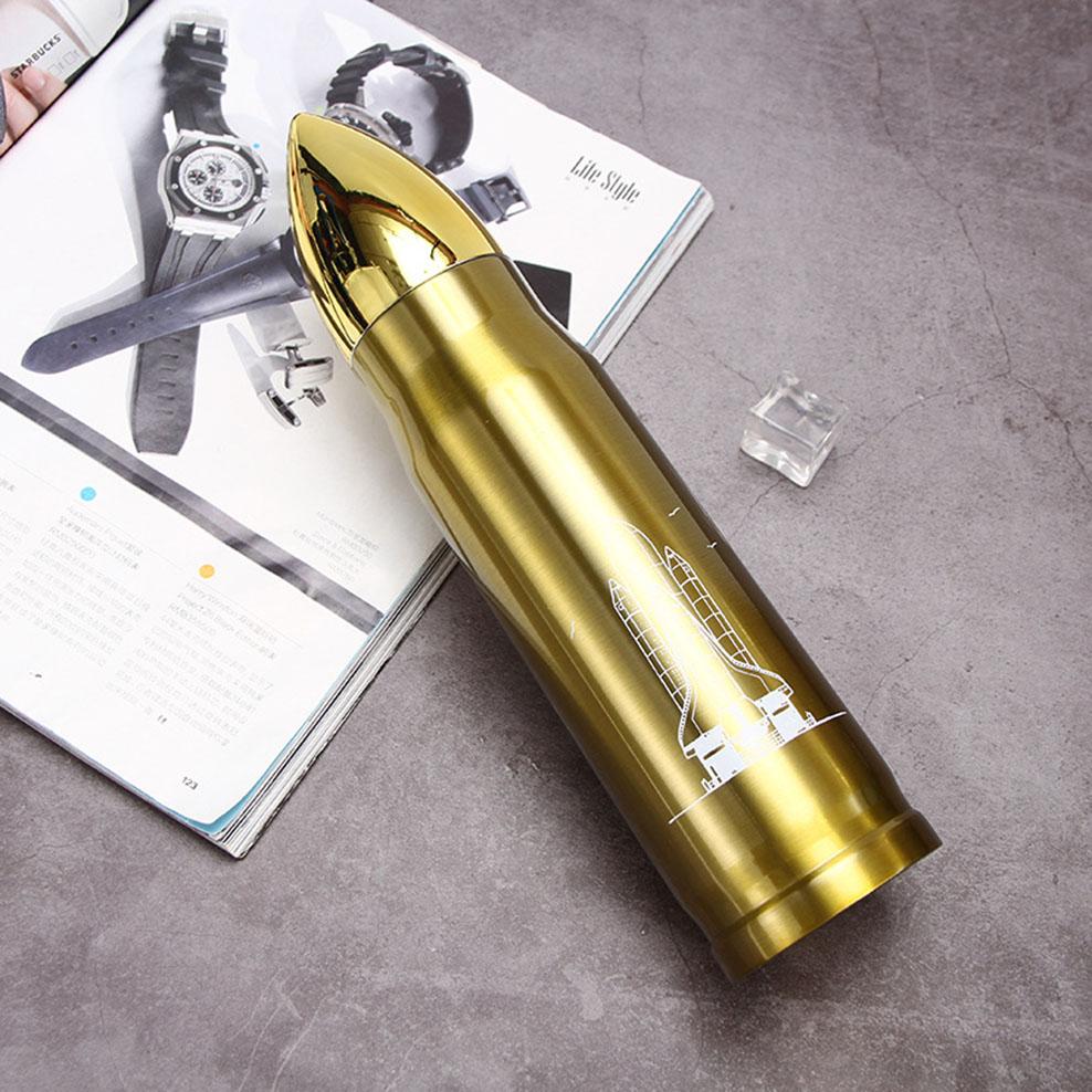 304 Stainless Steel Vacuum Cup, Army Fan Bullet Cup, Outdoor Portable Sports Water Cup, Creative Thermos Cup, 500ml/1000ml