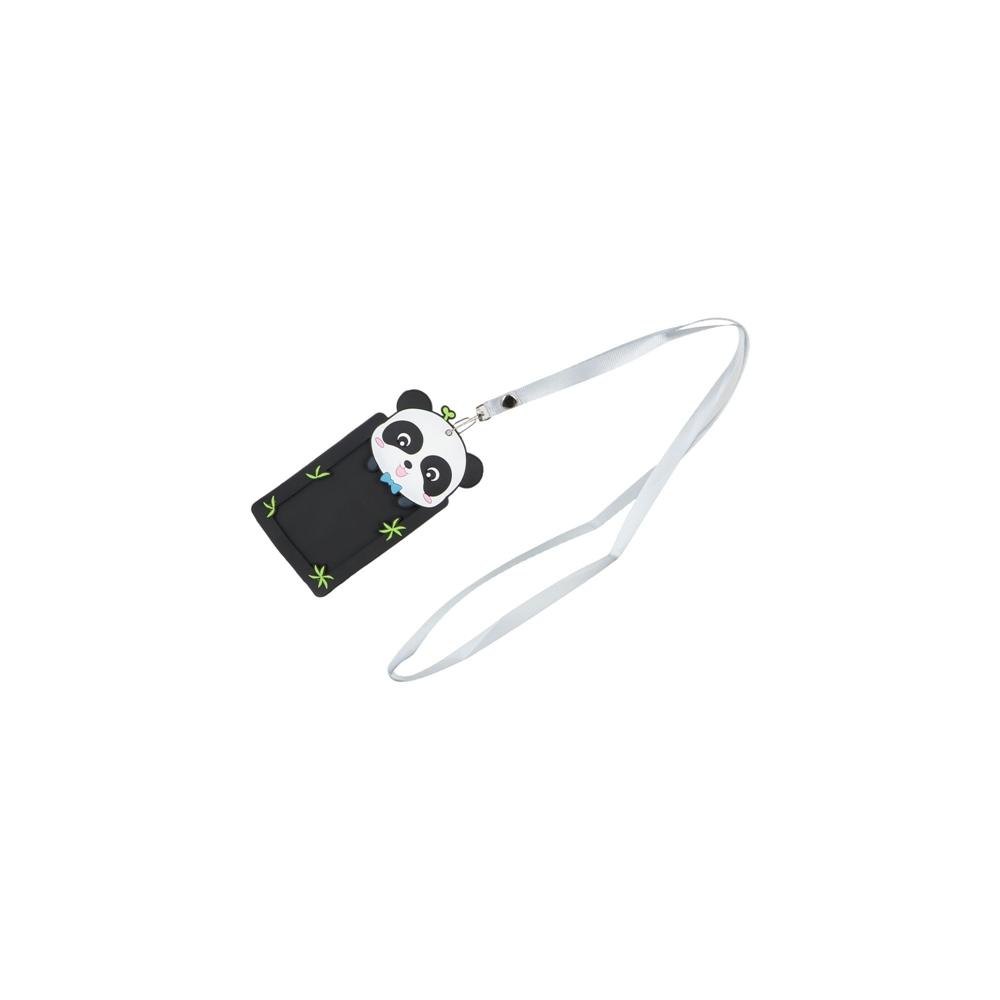 

Cute Animal Bus Card School Office Supplies Work Card Protector Cover with Rope Silicone ID Badge Card Holder