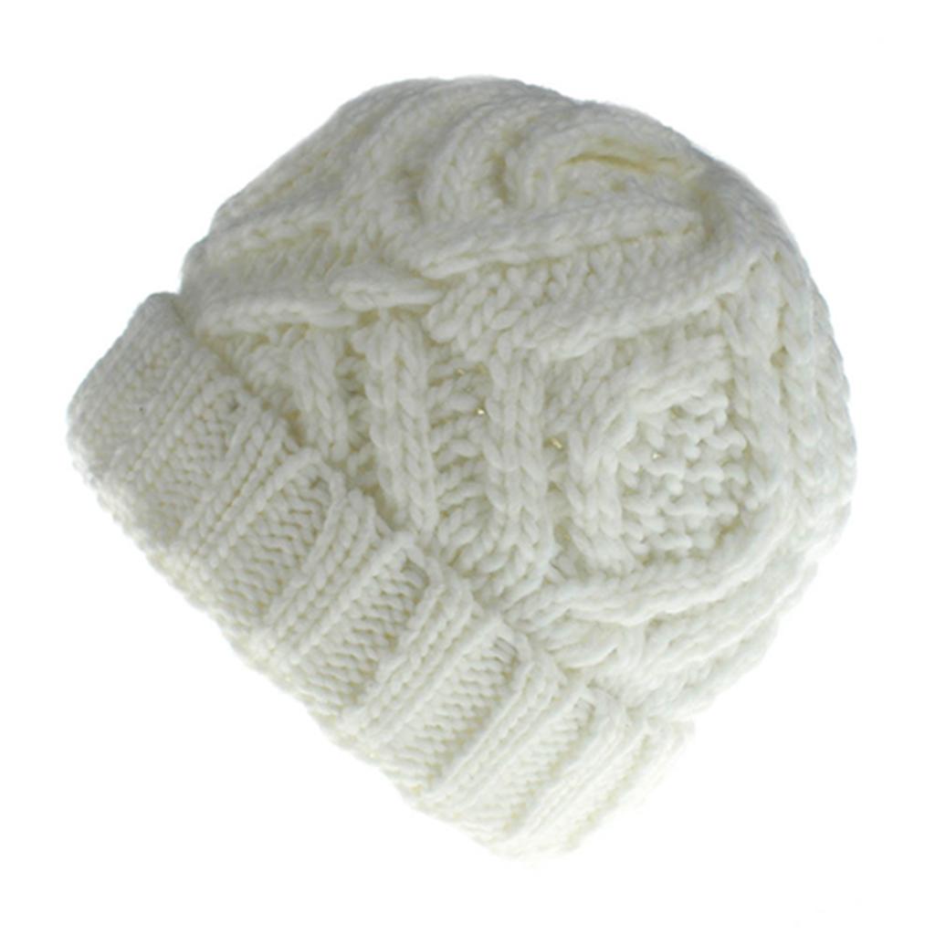 Women's Autumn Winter Wool Soft Fashion Warm Beanie Knitted Hat