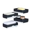 Non Drilling Soap Rack Wall Mounted Multi-Layer Soap Box Storage Rack Rotatable Wall Mounted Soap Holder With Self Draining