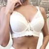 36-46 plus size feminino sutiã ultrafino underwire push-ups sutiãs de renda sutiã maior peito cor sólida 3/4 copo grande