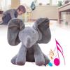 Elephant Hide And Seek Singing Plush Toy With Pp Cotton Filling For Kids Playtime