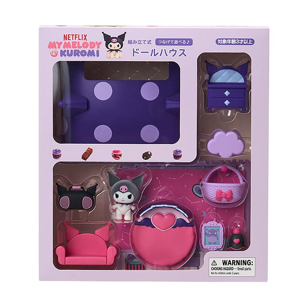 Sanrio Dollhouse Original Anime My Melody Kuromi ABS Recommended for ages 3 and up 600431 (Netflix & Kuromi) resin/PVC