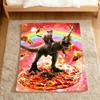 Space Cowboy Cat Meme Dinosaur Abstract Funny Pizza Flannel Soft Warm Plush Blanket Sofa Living Room Hogar Bed Gift Car Portable