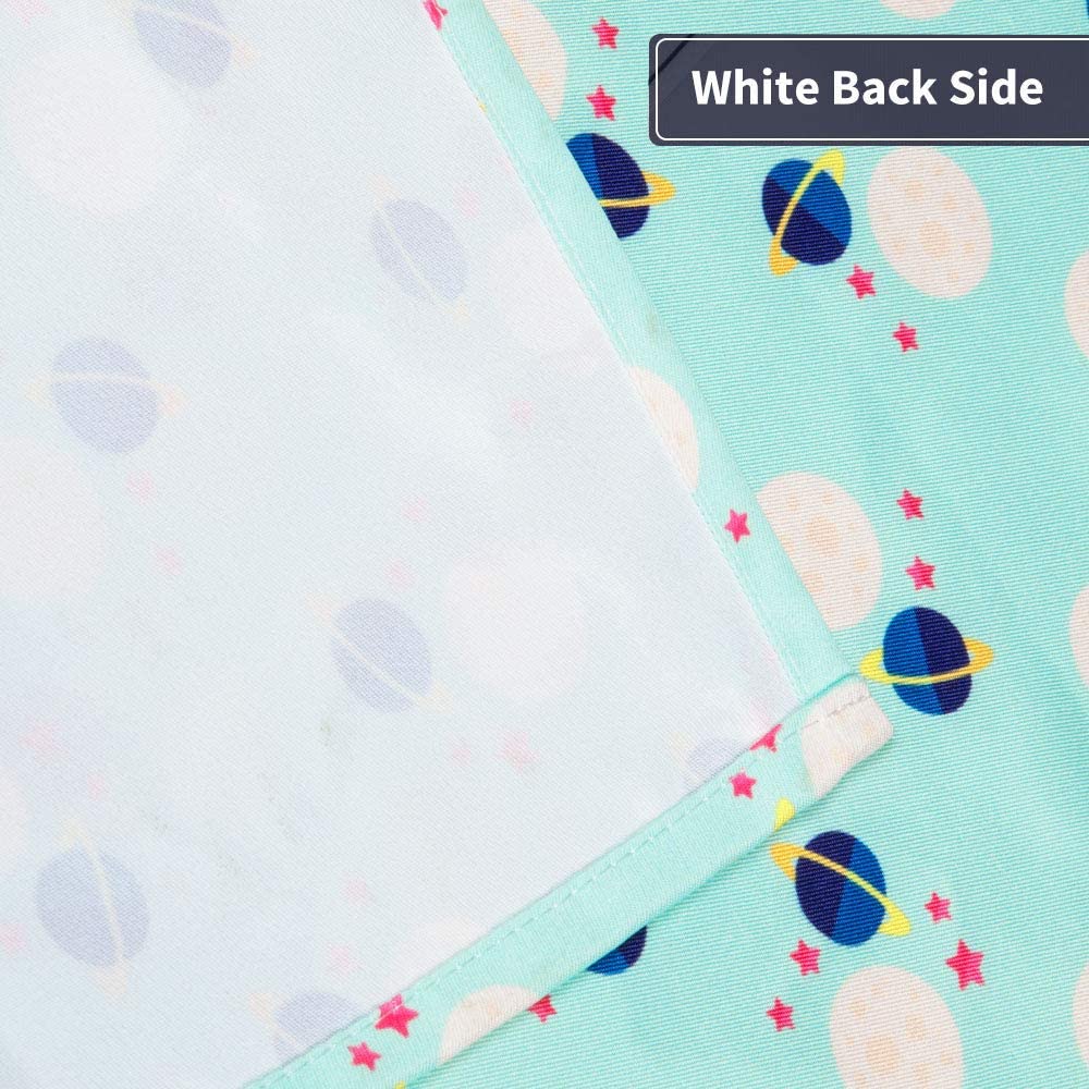 54'' X 84'' Outdoor Printed Waterproof UV Protection Privacy Thermal Insulated Grommet , Planet (1 Panel )